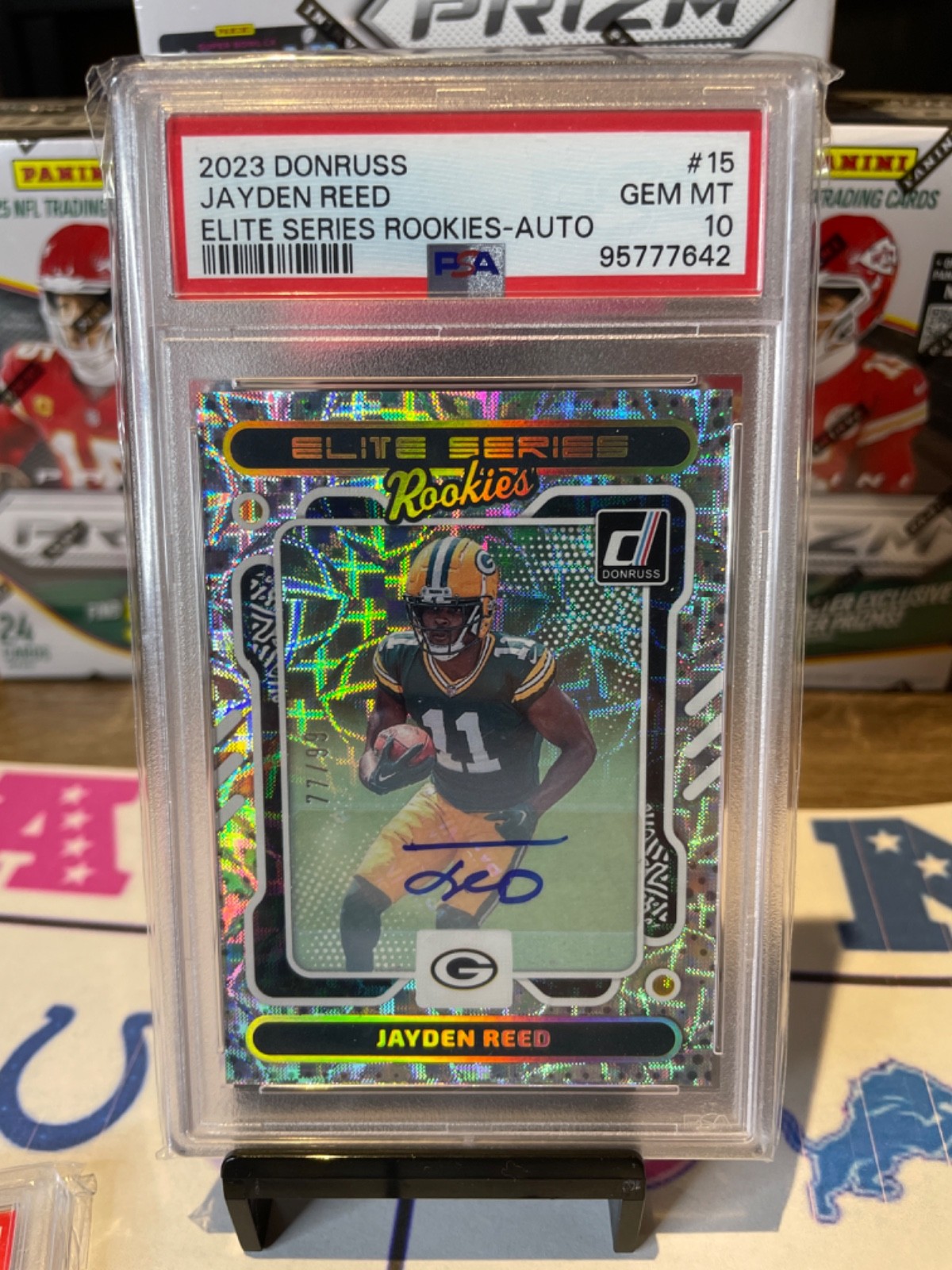 Jayden Reed Panini Donruss Elite Series Rookies #15 Autograph