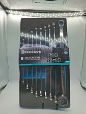 Duratech Extra Long Ratcheting Wrench Set Double Box End Wrench Set Metric 9