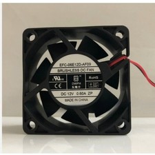 1 PCS DWPH Fan EFC-06E12D-AF09 DC12V 0.60A 6025 6CM 2 wire cooling fan