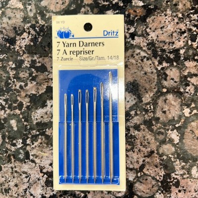 DRITZ  Yarn Darners 7 Needles Size 14/18 Sewing New, Un-Opened Package