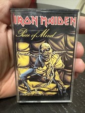 Iron Maiden Piece of Mind Cassette, 1983 EMI VG-VG 