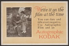 Photo:Autographic Kodak - write it on the film - at the time.
