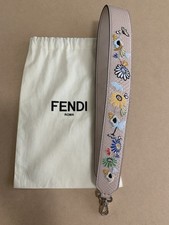 Fendi Python Leather Floral Embroidered Detachable Strap You Shoulder strap
