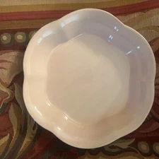 Stoneware by Grestel-Portugal-Scalloped Baking Pie Dish Rustic Farmhouse Pink