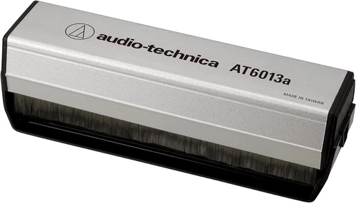Audio-Technica AT6013a Dual-Action Anti-Static Record Cleaner Silver Single