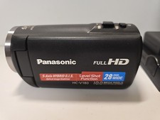 Panasonic HC-V180 Full HD Camcorder Video Camera SD Card 10MP 90x Zoom With Stan