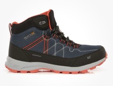 Mens REGATTA SAMARIS LITE Waterproof Mid Walking Boots BLUE UK 9 RRP £125 - NEW