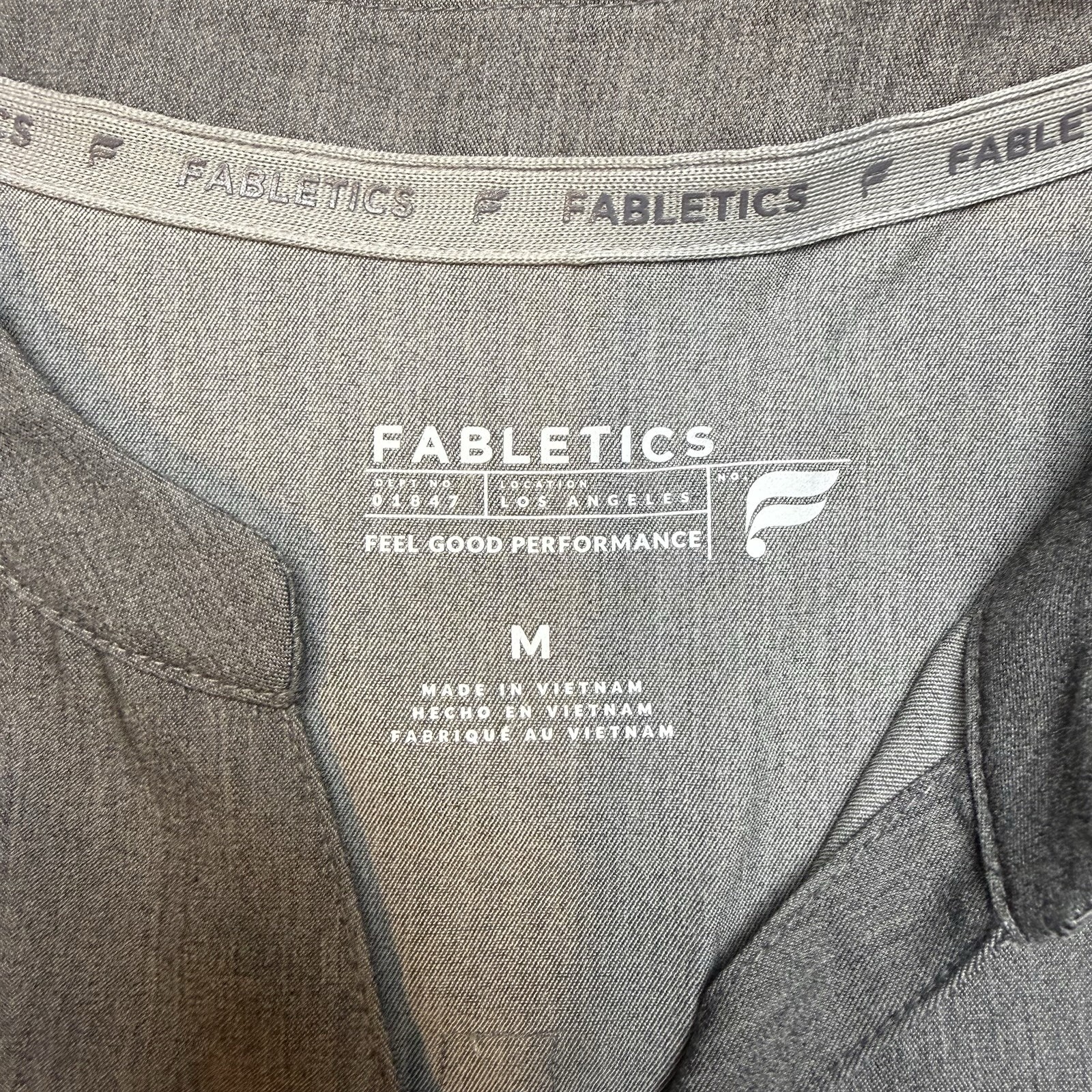 Fabletics Evolve Oversized Scrub Top Gray Womens … - image 2