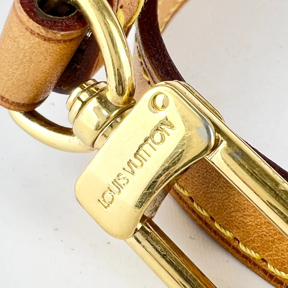 Кожаный регулируемый ремешок Louis Vuitton модель Vachetta бежевый подержанный из Японии - Изображение 3 из 4