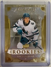 2025-26 Upper Deck Exquisite Collection Gold Lucas Cagnoni RC /99 #R-LC San Jose