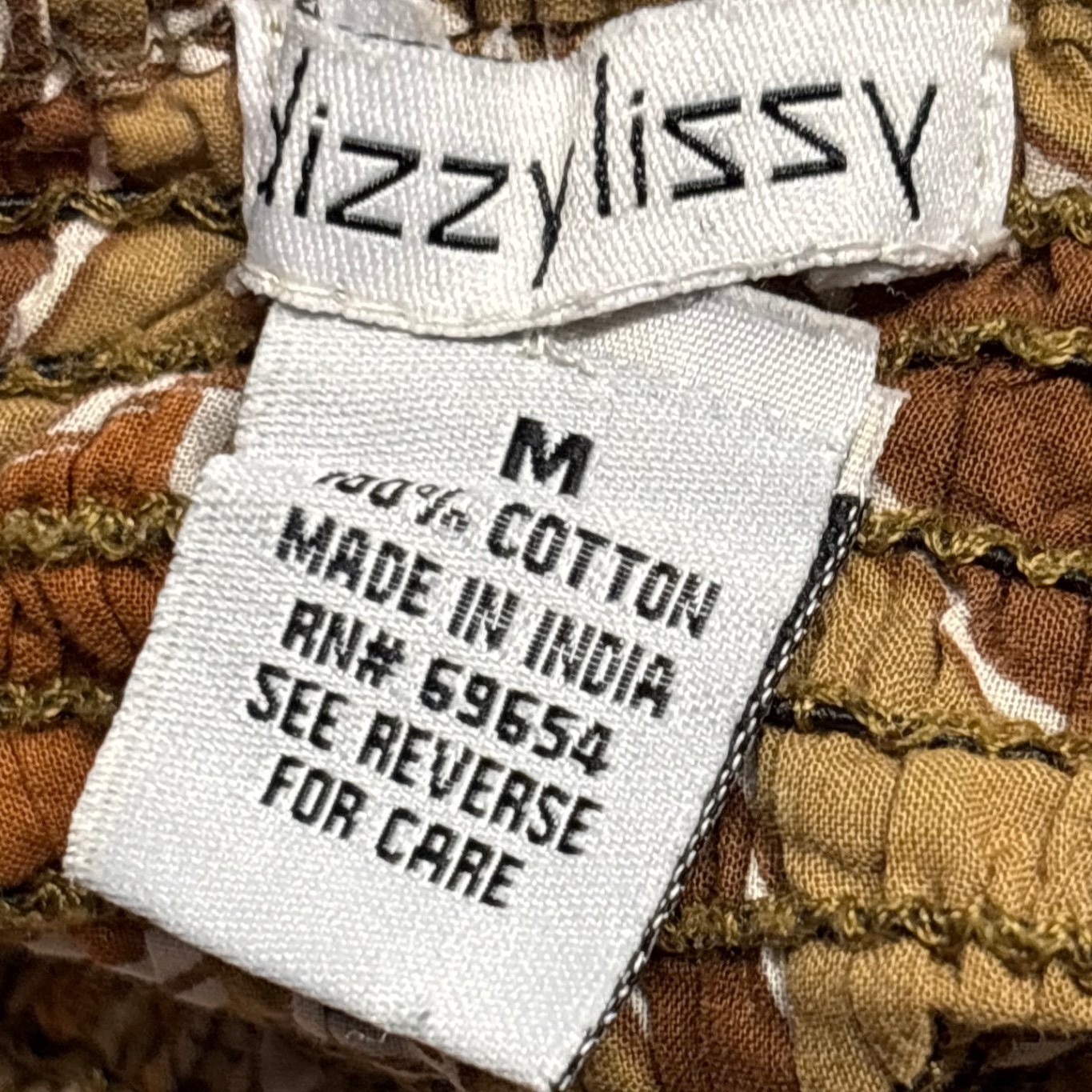 Dizzy Lizzy Medium Boho Patchwork Button Front Co… - image 11