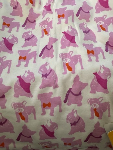 NWT Vintage Roberta Roller Rabbit Infants Swaddle Blanket Frenchie dog lover
