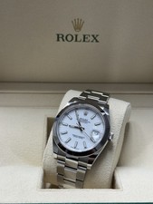 Rolex Datejust 41mm BRAND NEW FULL SET BOX AND PAPERS White Index Dial 126300