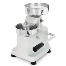 Hamburgerpresse aus Edelstahl, 13 cm Durchmesser, 500 Trennpapiere Inkl