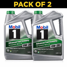 2 Pack Mobil 1 0W-20 Advanced Fuel Economy Full Synthetic Motor Oil 5 Quart 32.40 per gallon
