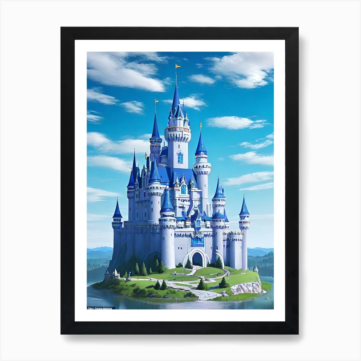 Cinderella Castle 4 Art Print Framed Wall Art Poster Canvas Print Picture