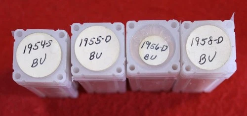 1956-D  Lincoln Wheat Cent Penny 50 Coin roll BU