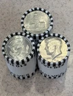 3 Half Dollar Bank Rolls For Silver Hunting $30 FV 60 Coins Unsearched 50C US