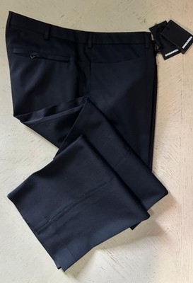 DSQUARED2 Men's Wool Modern Dress Pants Black Size 38 US (54 Euro) NWT $690