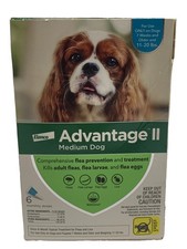 Elanco Advantage II Flea Control for Dogs 11-20 lbs 6 Month Supply New