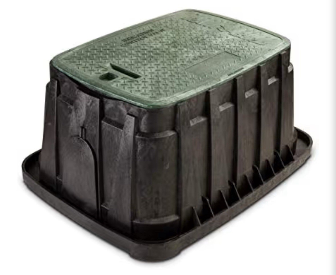 Rain Bird VB-JMB-H VB Jumbo Cuenco de Bloqueo, Cuerpo Negro y Tapa Verde