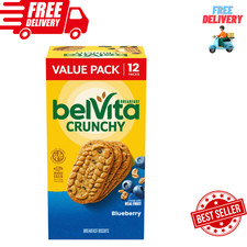 belVita Breakfast Bars Biscuits, Blueberry, Value Pack, 12 Packs (4 Biscuits Per
