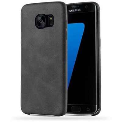 Hülle für Samsung Galaxy S7 EDGE Hard Cover Handy Schutzhülle Case Kunstleder