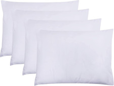 White Pillow Cases Standard Size Set of 4, 20X26 Envelope Closure Pillowcases, S