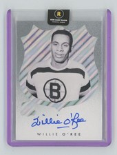 2022-23 Upper Deck The Cup LogoMarks Auto Willie O'Ree Auto #BT-WO Boston Bruins