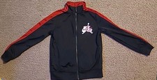 Nike Air Jordan Boys Full Zip Jacket Black Red Youth