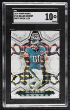 2024 Panini Mosaic White Mosaic Prizm 11/25 Dallas Goedert #180 SGC 10 GEM 1i9m