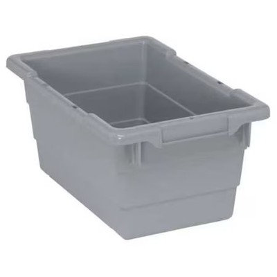 Quantum Storage Systems Tub1711-8Gy Cross Stack Storage Container, 3.9 Gal,