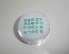 20 Colombian emerald round loose faceted natural gems 2.5mm each