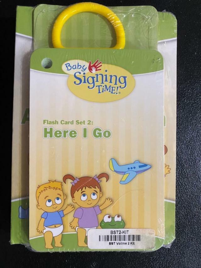 Baby Signing Time Volume 2 Here I Go DVD/Music CD, Flash Cards