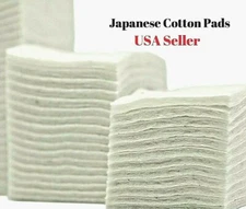Japanese Cotton Pads Natural 100% Unbleached Premium 10 20 30 50 60 120 150 Pc