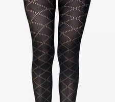 HOT TOPIC BLACK DIAMOND LATTICE TIGHTS NEW FOR FALL/WINTER