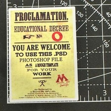 PROCLAMATION No. 0 NO .PSD FILE - Harry Potter Decal Vinyl Sticker Bomb Poster