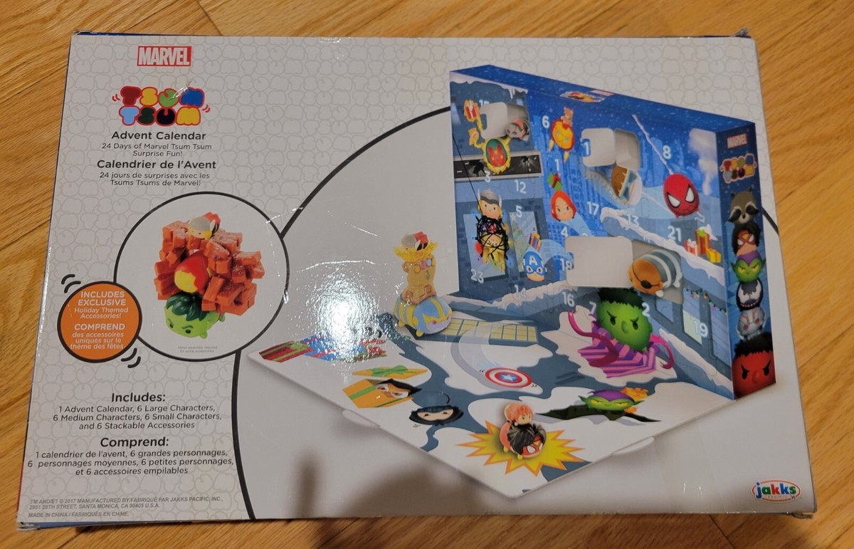 Marvel Avengers TSUM TSUM Advent Calendar 25 piece Mini Figures Disney (NEW)