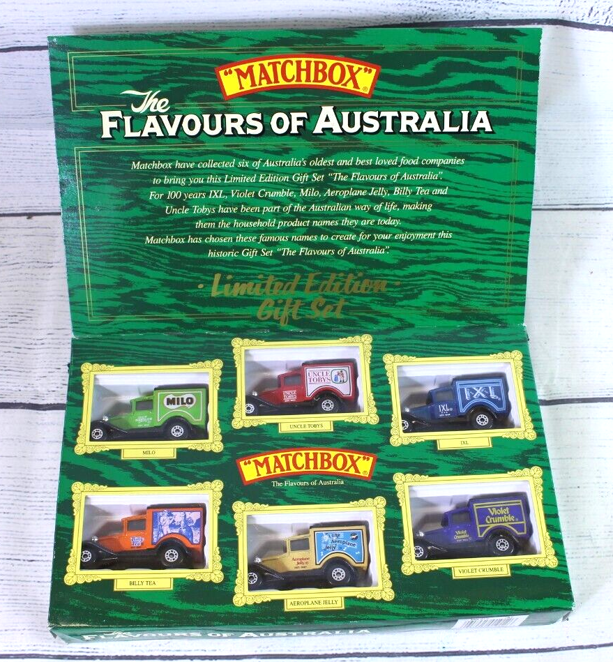 Matchbox 1991 The Flavours Of Australia 6 Piece Van Set