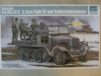 Maquette 1/35 TRUMPETER Ref 05532 German Sd.Kfz.6/2 3.7cm anti-aircraft 37 on self-propelled