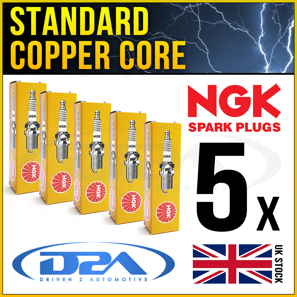 NGK BR8ECM Spark Plugs (2 Pack) – 3035 – Made In Japan – Electrical & Ignition