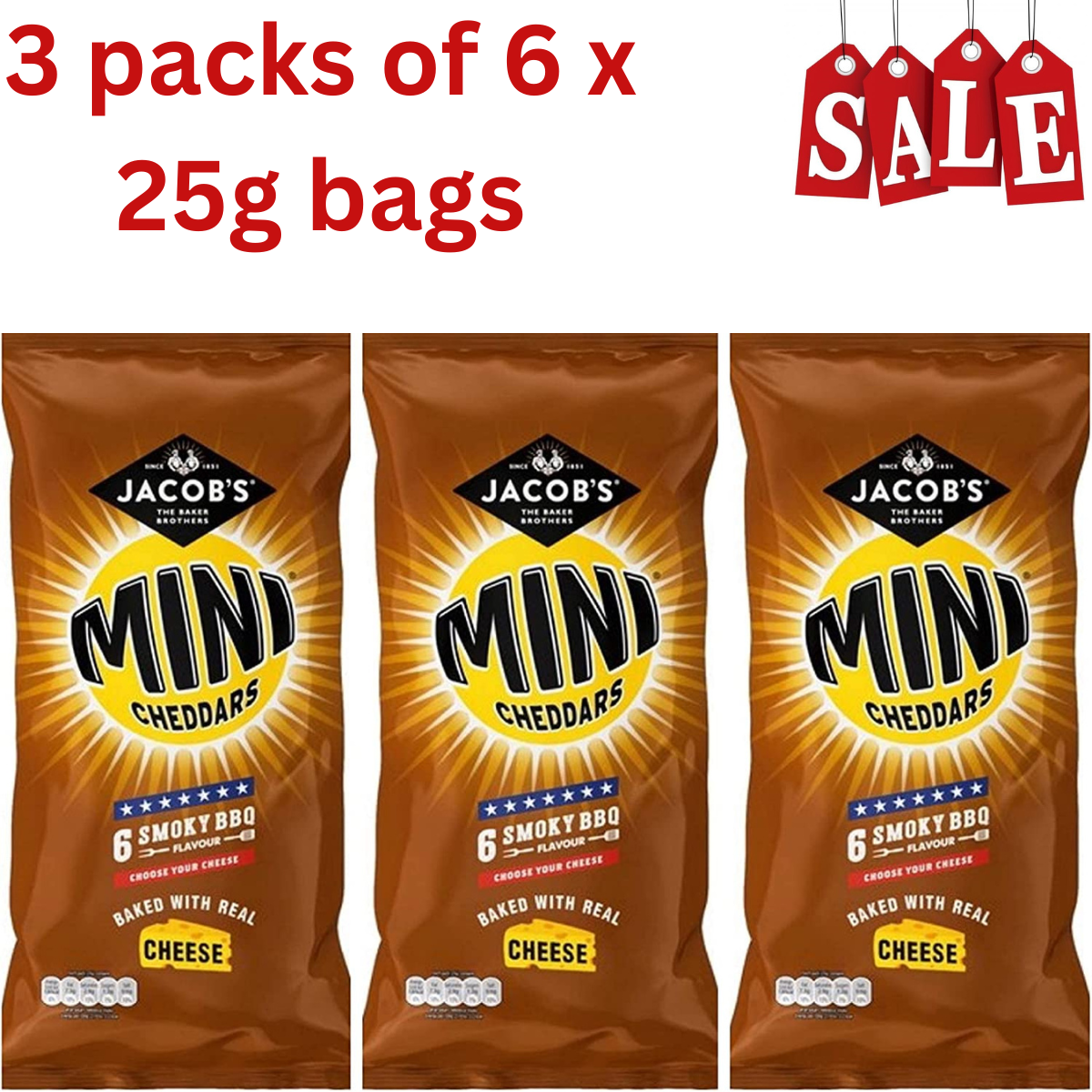 Mini Cheddars Logo Jacob’s Mini Cheddar Nibblies Cheddar & Smoked
