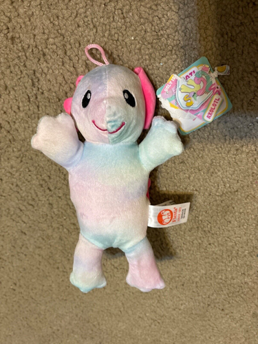 Fiesta Snuglies AXOLOTL rosa arcobaleno tie dye colorato morbido