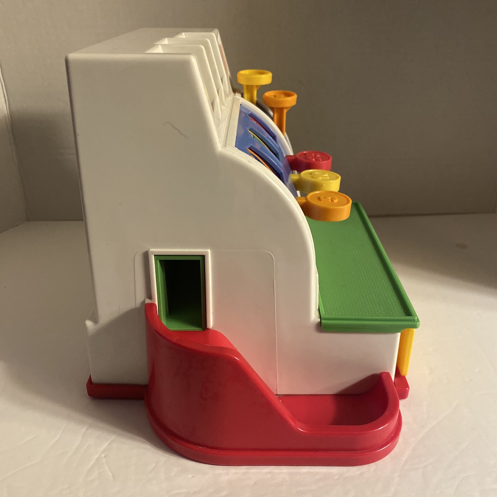 как выглядит 1994 Vintage Fisher Price Cash Register With 4 Coins - WORKING фото
