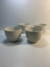 4 Steelite International England White Appetizer Bullion Dessert Soup Bowls 4.5"