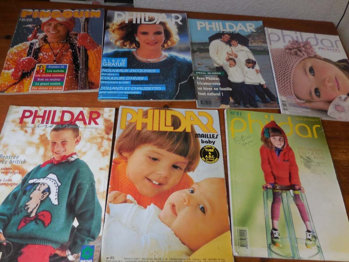 LOT DE 4 anciens catalogues Hiver PHILDAR années 80 EUR 16,00 - FR