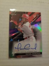2021 Topps Finest Autograph Rafael Marchan RC #FA-RMA Auto Refractor Phillies