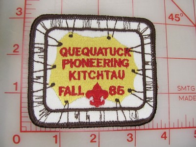 Quequatuck District collectible 1985 Fall Pioneering patch (mD)