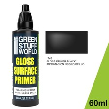 Imprimación negra brillante - 60 ml - para aerógrafo y pincel pintura acrílica