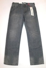 Ring of Fire Boy's Jeans Gray Size 14 Straight Leg Cotton Polyester NEW